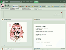 Tablet Screenshot of nevilk.deviantart.com