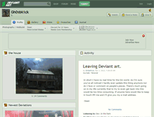 Tablet Screenshot of gh0stm1ck.deviantart.com