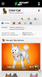 Mobile Screenshot of color-cat.deviantart.com