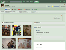 Tablet Screenshot of k0oru.deviantart.com