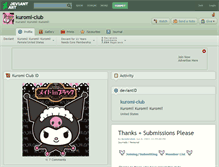 Tablet Screenshot of kuromi-club.deviantart.com