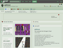 Tablet Screenshot of gojiraxyz.deviantart.com