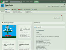 Tablet Screenshot of creamhot80.deviantart.com