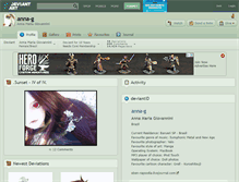 Tablet Screenshot of anna-g.deviantart.com