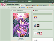 Tablet Screenshot of cutegothicgirlsclub.deviantart.com