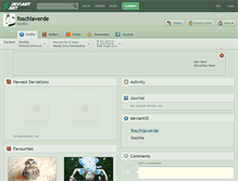 Tablet Screenshot of foschiaverde.deviantart.com