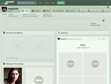 Tablet Screenshot of maelorin.deviantart.com