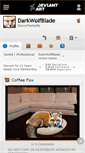 Mobile Screenshot of darkwolfblade.deviantart.com