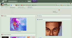 Desktop Screenshot of luvid.deviantart.com