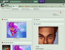 Tablet Screenshot of luvid.deviantart.com