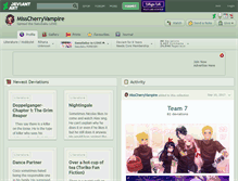 Tablet Screenshot of misscherryvampire.deviantart.com