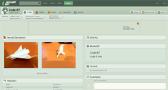 Desktop Screenshot of code-r7.deviantart.com