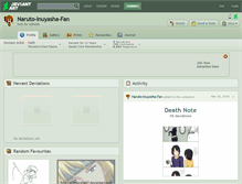 Tablet Screenshot of naruto-inuyasha-fan.deviantart.com