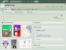 Tablet Screenshot of noodle-is-cute.deviantart.com