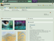 Tablet Screenshot of mimustock.deviantart.com