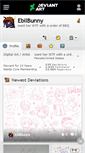 Mobile Screenshot of ebilbunny.deviantart.com
