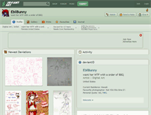 Tablet Screenshot of ebilbunny.deviantart.com