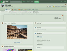 Tablet Screenshot of ofthedal.deviantart.com