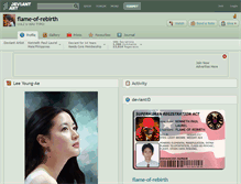 Tablet Screenshot of flame-of-rebirth.deviantart.com