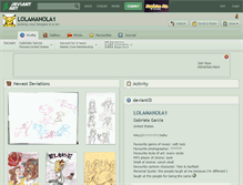 Tablet Screenshot of lolamanola1.deviantart.com