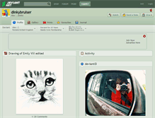 Tablet Screenshot of dinkybruiser.deviantart.com