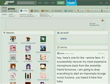 Tablet Screenshot of anime.deviantart.com