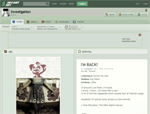 Tablet Screenshot of investigation.deviantart.com