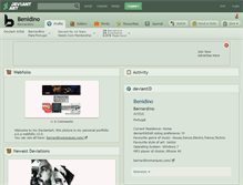 Tablet Screenshot of benidino.deviantart.com
