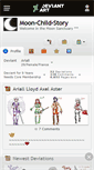 Mobile Screenshot of moon-child-story.deviantart.com