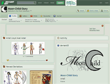 Tablet Screenshot of moon-child-story.deviantart.com