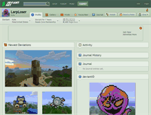 Tablet Screenshot of larploser.deviantart.com