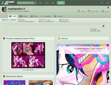 Tablet Screenshot of mystiquefox13.deviantart.com