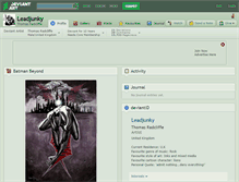 Tablet Screenshot of leadjunky.deviantart.com