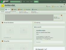Tablet Screenshot of dumbkawaiiplz.deviantart.com
