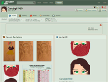 Tablet Screenshot of candygirl960.deviantart.com