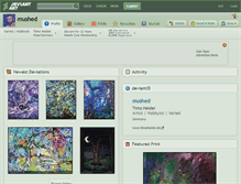 Tablet Screenshot of mushed.deviantart.com