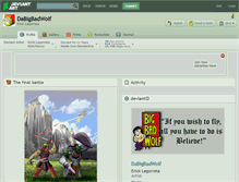 Tablet Screenshot of dabigbadwolf.deviantart.com