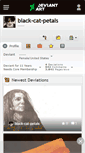 Mobile Screenshot of black-cat-petals.deviantart.com