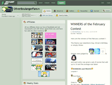 Tablet Screenshot of oliverboulangerfans.deviantart.com