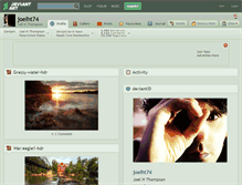 Tablet Screenshot of joelht74.deviantart.com