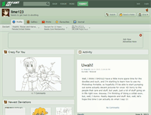 Tablet Screenshot of lime123.deviantart.com