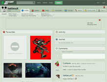 Tablet Screenshot of battlesuit.deviantart.com