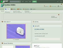 Tablet Screenshot of klonoa-works.deviantart.com