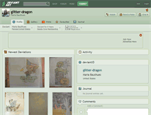 Tablet Screenshot of glitter-dragon.deviantart.com
