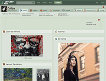 Tablet Screenshot of dalliya.deviantart.com