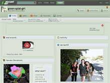 Tablet Screenshot of green-splat-girl.deviantart.com