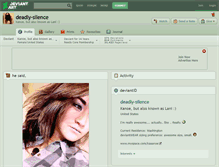 Tablet Screenshot of deadly-silence.deviantart.com