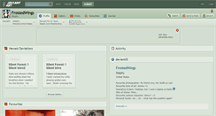Desktop Screenshot of frostedwings.deviantart.com
