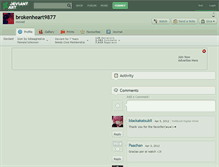 Tablet Screenshot of brokenheart9877.deviantart.com