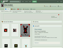 Tablet Screenshot of emo-avatars.deviantart.com